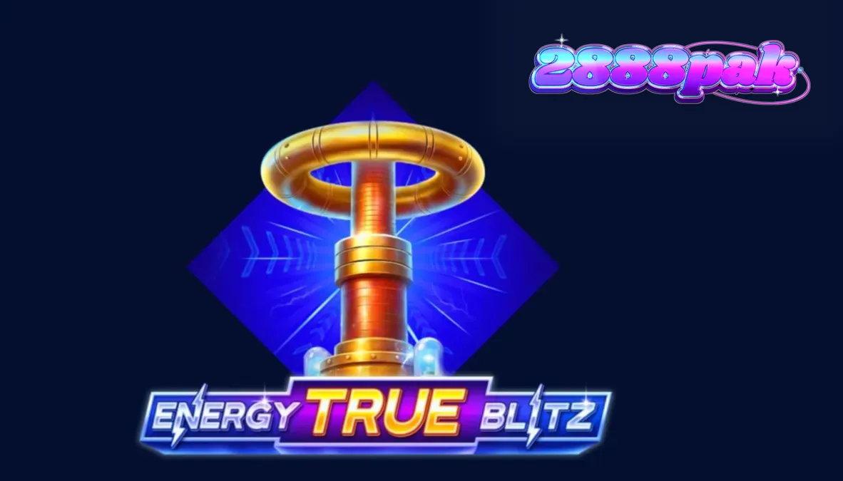 Energy True Blitz স্লট গেমের নিয়ন এবং বৈদ্যুতিক থিমযুক্ত ইন্টারফেস